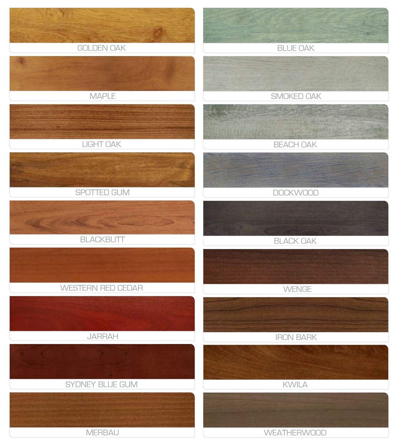 Eurowood Colour Range